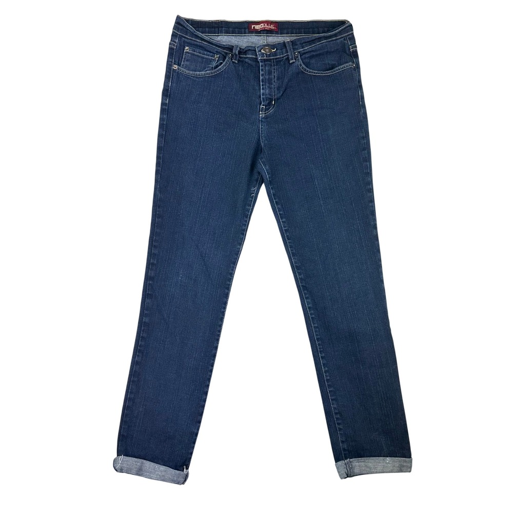 Neo‎ Blue Jeans Mens 34 Straight Fit Blue Denim Medium Wash Made in USA Casual